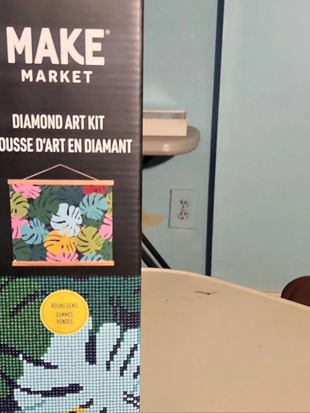 Make Market Tropical Leaves Diamond Art Kit Green & Multicolor